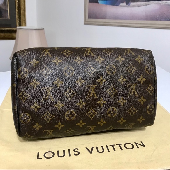 ❌❌Louis Vuitton Monogram Speedy 25 Handbag 👜Black - Picture 8 of 16